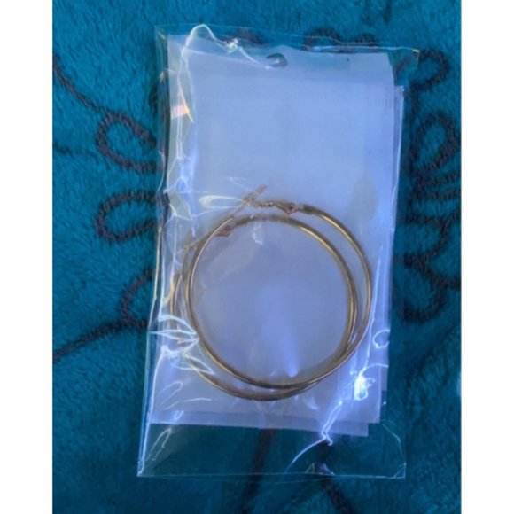 Women 6 Pairs Stainless Steel gold silver Plated Hoop Earrings - Picture 2 of 4